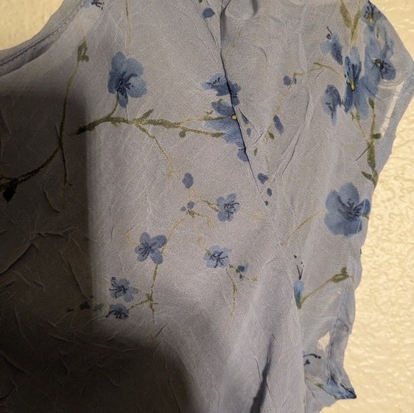 All That Jazz Jc Penney Size7/8 Nwt Floral Blue Dress - Picture 5 of 9